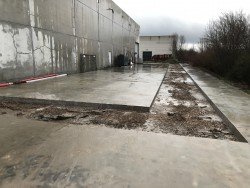 Zagen en uitbreken betonvloer